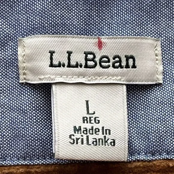 L.L. Bean Womens L Comfort Cord Shirt Jacket Brown Corduroy Button Front Shacket - Picture 10 of 10